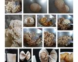 A picture of step 10 of Bhetki Hummus Shell Puff.