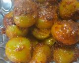 A picture of step 6 of Ripe Gunda sabji.
