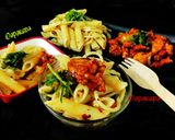 পাস্তা আগলিও ই ওলিও উইথ সসি চিকেন(pasta aglio olio with saucy chicken) রেসিপির ধাপ 3 ছবি
