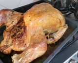 A picture of step 17 of Christmas turkey with stuffing.