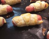 Virslivel töltött leveles tészta recept fázis 5 fotója