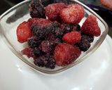 A picture of step 1 of Berry Oatmeal.
