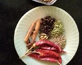 A picture of step 1 of Chettinad chicken roast.