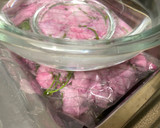 A picture of step 2 of Japanese Salted Cherry Blossom 🌸.
