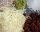 A picture of step 1 of Dabeli flavoured Chakli with leftover Potatoes.