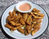 A picture of step 7 of Besan wale fries.