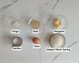 Foto langkah ke 1 dari resep Coconut Snow Skin Mooncake.
