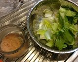 A picture of step 9 of Stirfried Squid and Bok Choy soup.