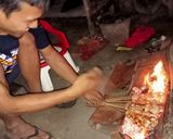 Foto langkah ke 4 dari resep Sate Ayam Dan Jagung Bakar.