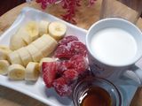 سموذي الفراولة والموز