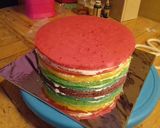 Foto langkah ke 3 dari resep Rainbow Cake.