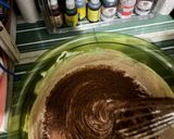 Foto langkah ke 6 dari resep Cheeseburnt cake coklat.