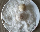 A picture of step 6 of Coconut Ladoo.