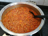 Espaguetis con salsa de carne