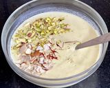 A picture of step 2 of Sugar Free Dairy Free Makhana Custard { Vegan }.