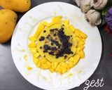 A picture of step 3 of Mango Choco Chip Pancakes.