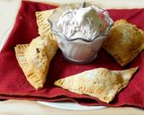 A picture of step 9 of Sweet apple samosa turn over.