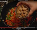 A picture of step 3 of Brown rice vegetable biryani.