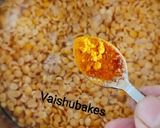 A picture of step 3 of Daal Chawal (वरण भात).