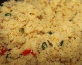 A picture of step 2 of Cous cous balls.