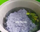 Hình bước làm 1 của món Xôi hoa đậu biếc đùi gà nướng nồi chiên ko dầu