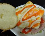 A picture of step 3 of Hamburger Sandwich.
