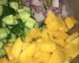 A picture of step 1 of Cool Mango salad.