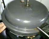 A picture of step 2 of Mutton chaap fry.