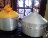 Foto langkah ke 2 dari resep Bolu kukus ketan hitam.