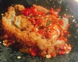 Foto langkah ke 7 dari resep Ayam geprek pedas.
