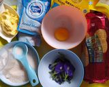 Foto langkah ke 1 dari resep Puding Marie Bunga Telang.