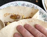 A picture of step 7 of California Style Breakfast Burrito.