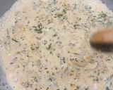 A picture of step 5 of Chicken Fettuccine Alfredo.