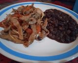 A picture of step 3 of Fajitas with Red Bell Pepper.