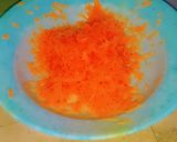 A picture of step 3 of Chapati malenge/carrots 😋😋😋.