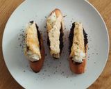 Foto del paso 11 de la receta: Pincho de cono de parmesano relleno de brandada y olivada