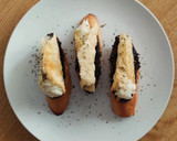 Foto del paso 11 de la receta: Pincho de cono de parmesano relleno de brandada y olivada