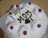 A picture of step 8 of White forest cake.