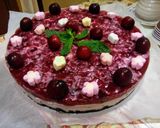 Pas rețetă Cheesecake cu oreo, mentă🌱 și jeleu de cireșe🍒 4 fotografie