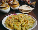 शिमला मिर्च और प्याज़ की स्वादिष्ट सब्ज़ी 😋🌶️🧅 रेसिपी चरण 9 फोटो