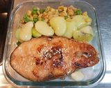 鮭魚便當的食譜步驟3照片
