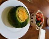 Foto del paso 4 de la receta: Zapallo italiano relleno con champiñones