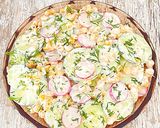 Une image de l'étape 1 de Salade de concombre /maïs/radis.