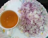 A picture of step 1 of Mutton potato curry.