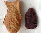 A picture of step 1 of Taiyaki with Costco Pancake Mix.