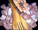 A picture of step 1 of Smoky Beef Karhai.