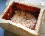 A picture of step 2 of Chicago Pizza with White Bread.