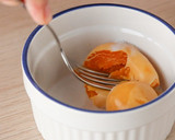 A picture of step 2 of Sesame ball with salted egg custard.