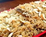 A picture of step 1 of Gur waley Chawal/ Jaggery rice.