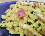Foto del paso 4 de la receta: Spätzli con bacon y cremoso de pecorino
